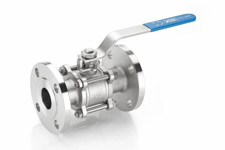 1081A Flanged SS 3 Piece Design Ball Valve