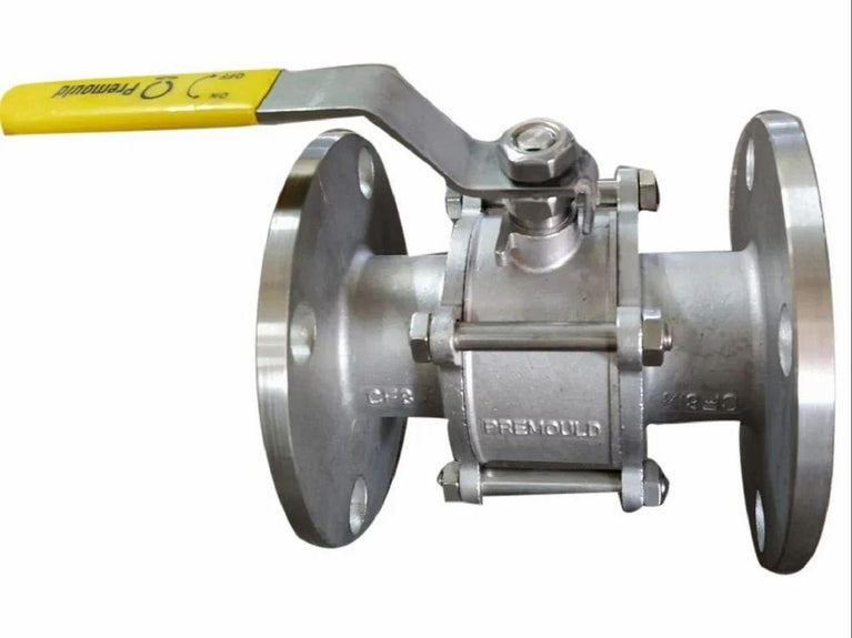 1081A Flanged SS 3 Piece Design Ball Valve