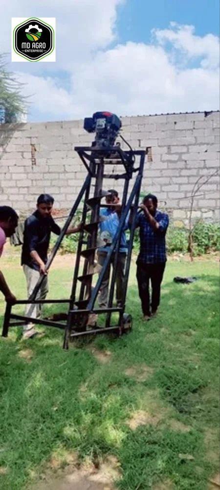 10 ફૂટ ટ્રોલી અર્થ ઓગર મશીન