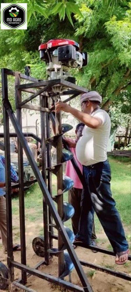 10 ફૂટ ટ્રોલી અર્થ ઓગર મશીન