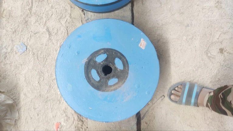 16 ઇંચ બોલ્ટ પ્રકાર લાલ એમરી સ્ટોન