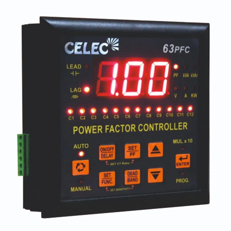 16-Stages Power Factor Correction Relay