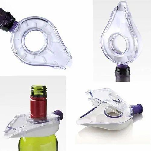 1Pc White Red Wine Aerator Pour Spout Bottle Stopper Decanter Pourer Aerating