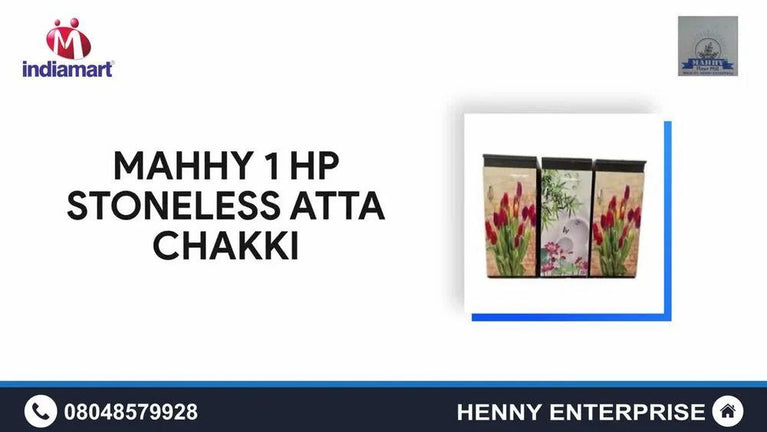 1 HP સ્ટેનલેસ સ્ટીલ ઘરેલું આટા ચક્કી