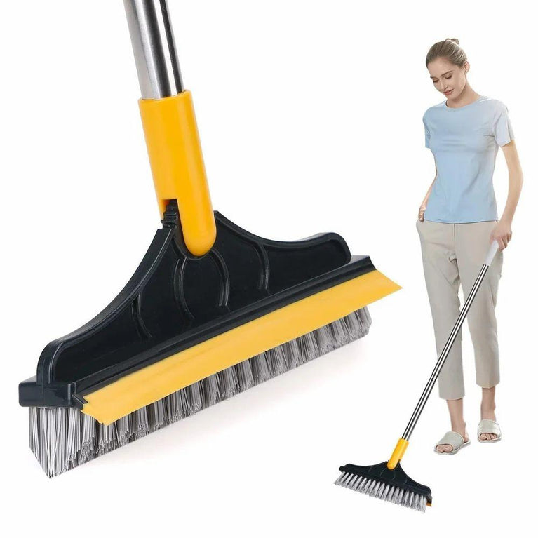 2 IN 1 TILES CLEANING BRUSH - 2 in 1 Floor Brush Scrubber with Long Handle Grout Brush