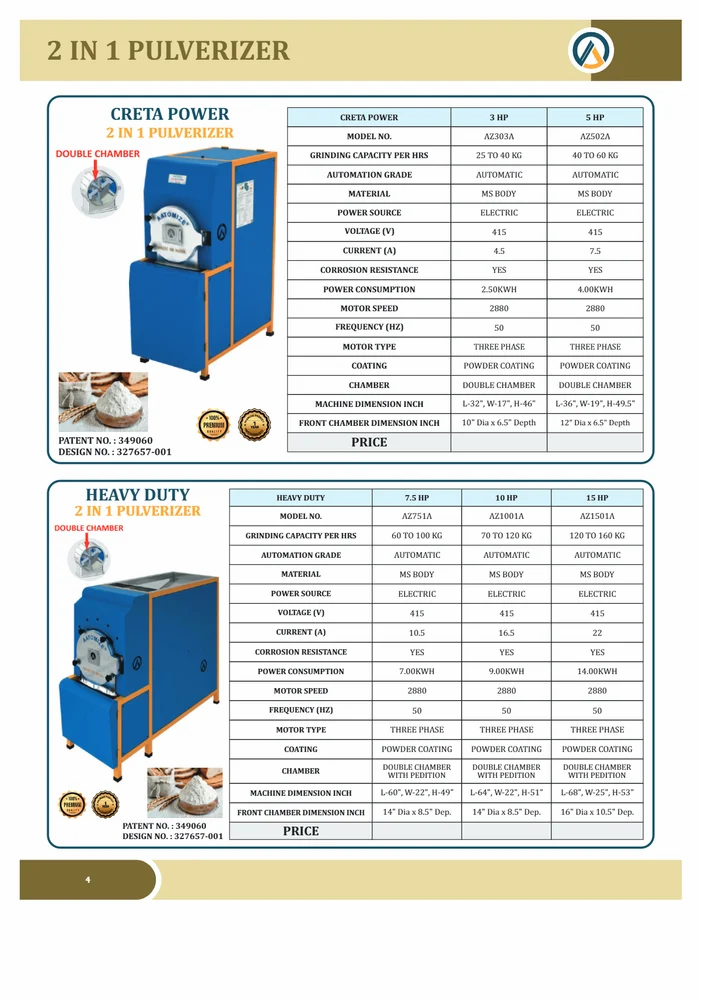 3HP Daliya Making Machine
