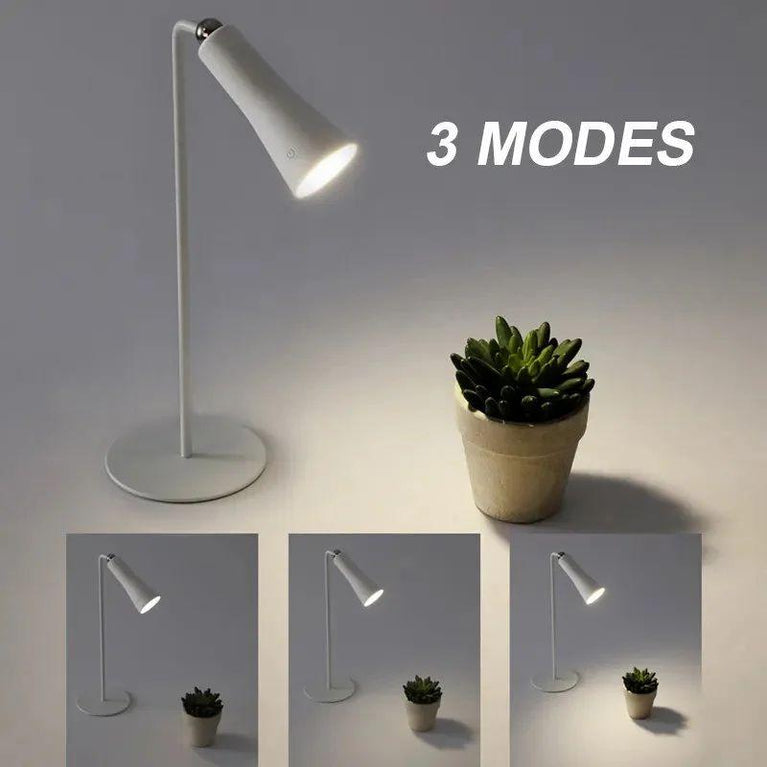 3 ઈન 1 મેગ્નેટિક મલ્ટિફંક્શન ટેબલ લેમ્પ - મેગ્નેટિક વાયરલેસ રિચાર્જેબલ ટેબલ સાથે લેડ ડેસ્ક લેમ્પ
