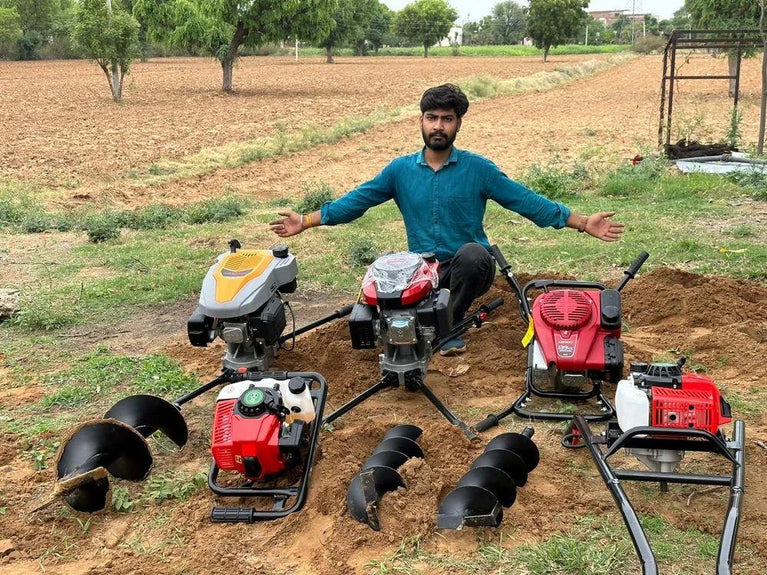 4 સ્ટ્રોક હેવી ડ્યુટી 139 CC પેટ્રોલ અર્થ ઓગર