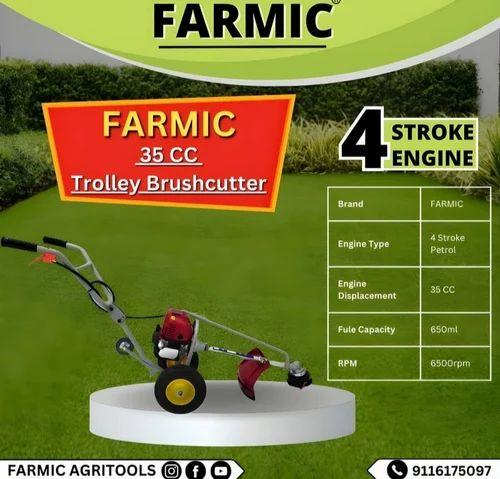 4 Stroke Heavy Duty Petrol Trolly Brush Cutter