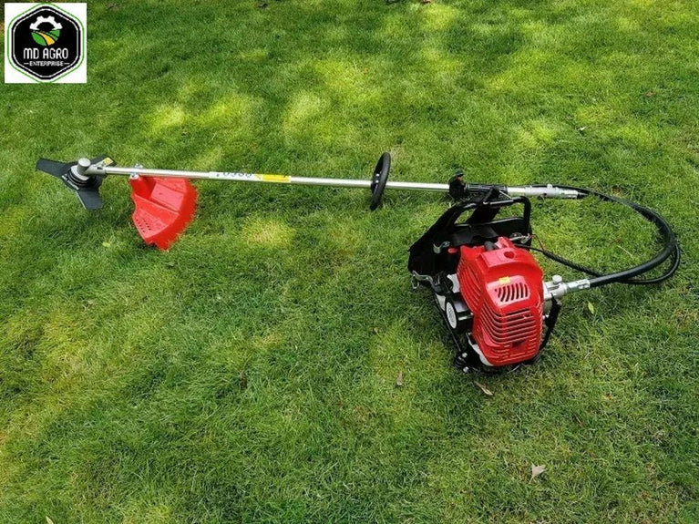 4 સ્ટ્રોક MD Agro JX-50 પેટ્રોલ ઓપરેટેડ હેવી ડ્યુટી બેકપેક બ્રશ કટ
