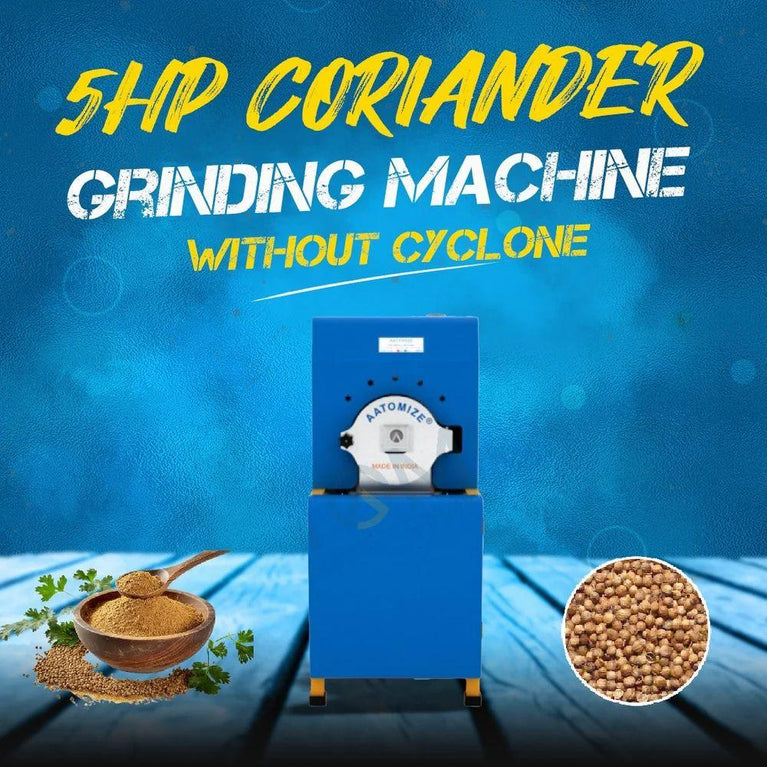 5HP डबल चैम्बर धनिया पीसने की मशीन (साइक्लोन के बिना) (तीन चरण)