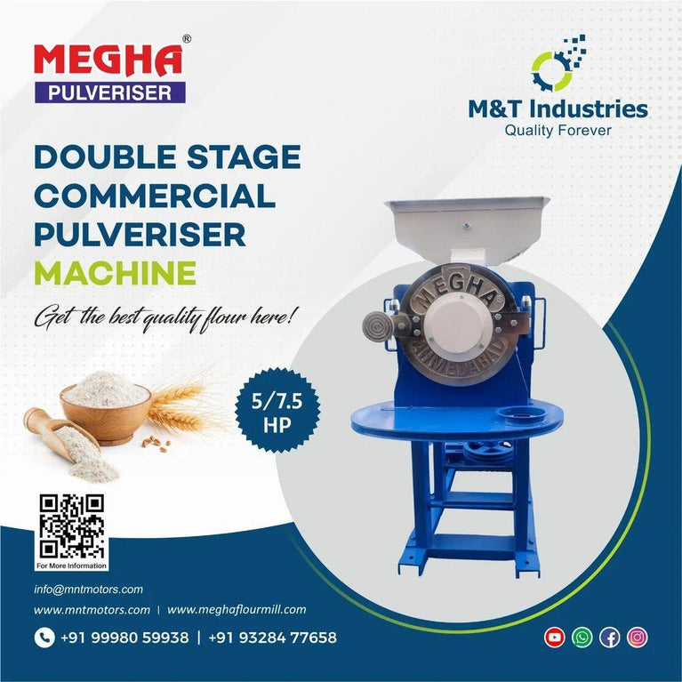 5 Hp Double Stage Pulverizer