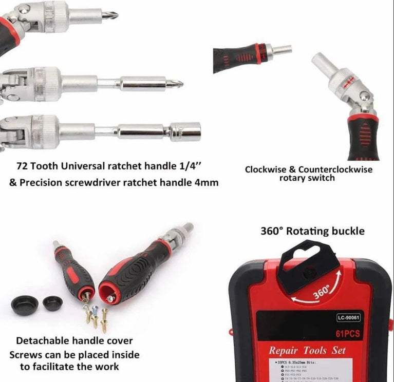 61 IN 1 SCREWDRIVER SET