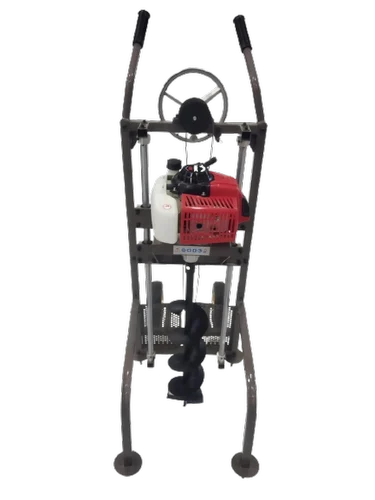 63cc Trolley Stand Petrol Earth Auger With Wheels