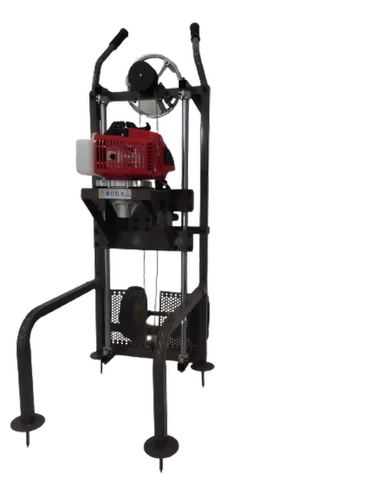 63cc Trolley Stand Petrol Earth Auger With Wheels