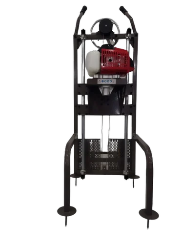 63cc Trolley Stand Petrol Earth Auger With Wheels
