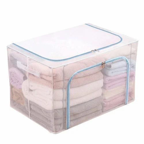 Transparent clothes storage bags top
