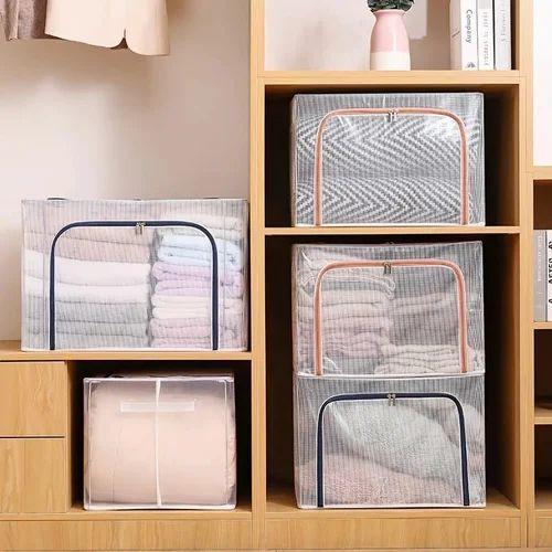 66L STORAGE BAG TRANSPARENT - 66 Litre Large Capacity Clothes Storage Bag