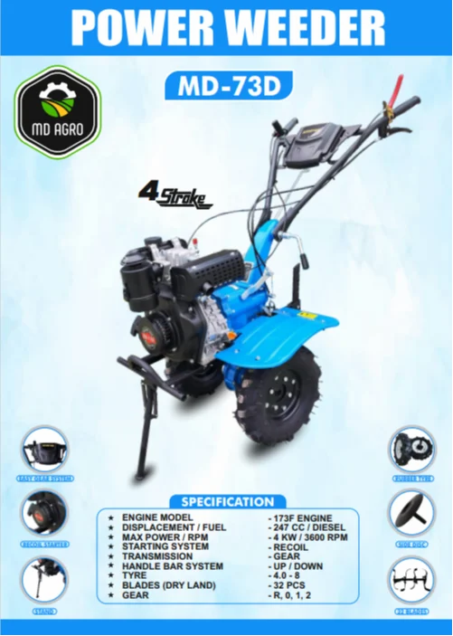 7 HP Diesel Power Weeder