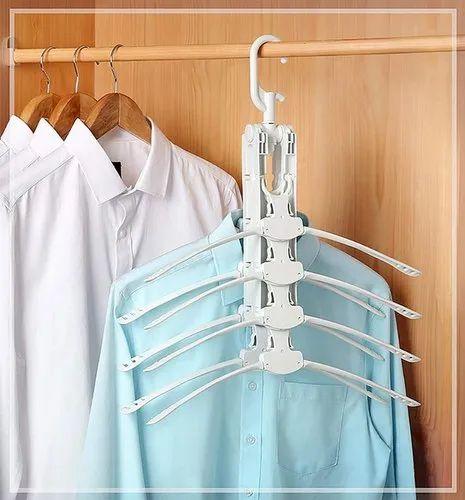 8 In 1 Multi-function Magic Scalable Folding 360 Degrees Can Rotate Clothes Hanger Rack