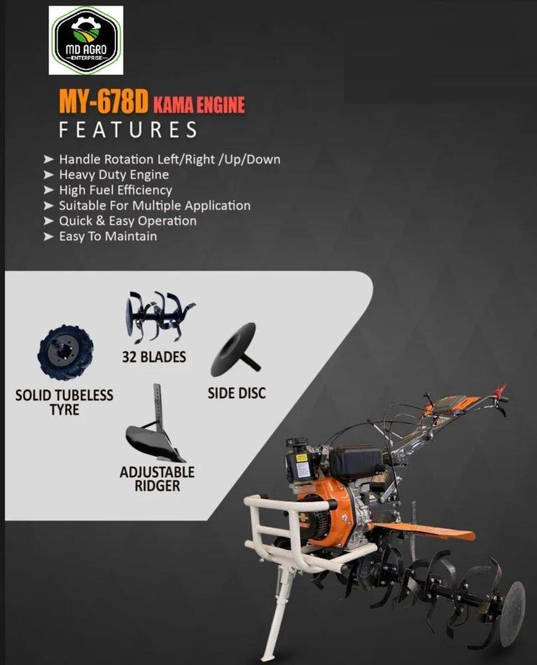 9 Hp Kama Engine Premium Weeder