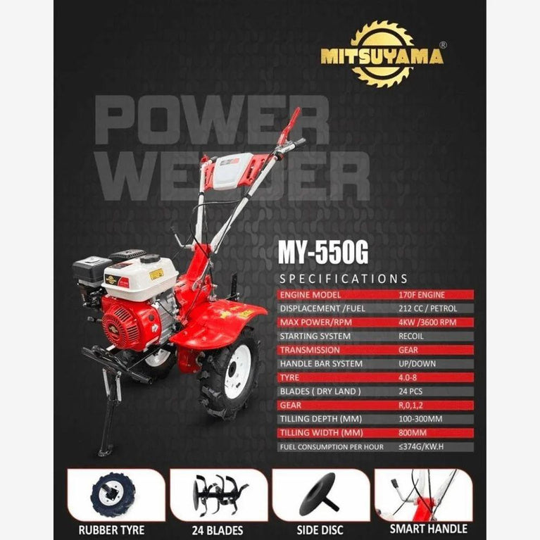 9hp Diesel Power Tiller