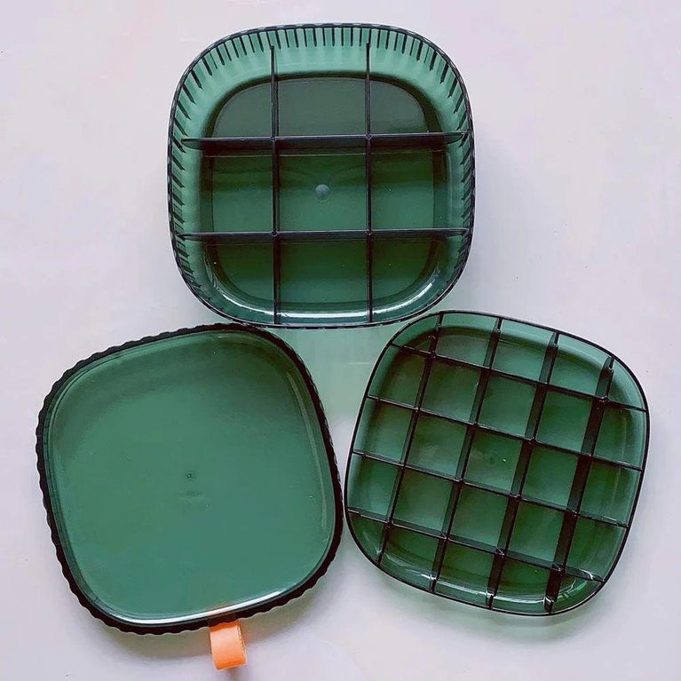 ACRYLIC JEWELLERY BOX 2 LAYER - Double Layer Travel Jewelry Case