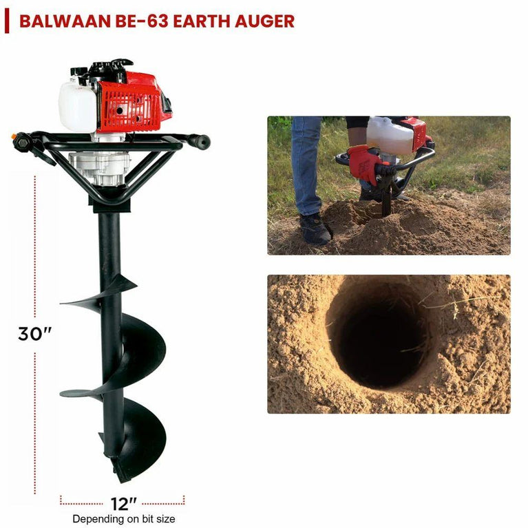 બલવાન 63cc એન્જિન સંચાલિત સોઈલ ડિગર BE-63