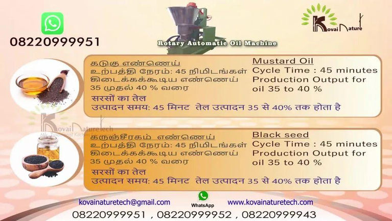 કોલ્ડ પ્રેસ્ડ મસ્ટર્ડ ઓઈલ મશીન
