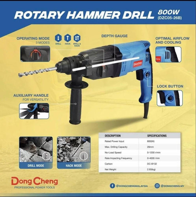 Dongcheng Dzc38 Electric Rotary Hammer Drill