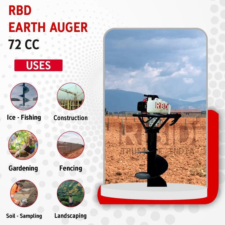 Earth Soil Land Auger Digger Drill Machine