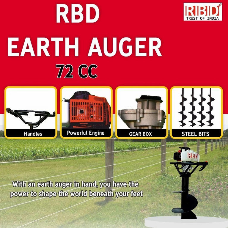 Earth Soil Land Auger Digger Drill Machine