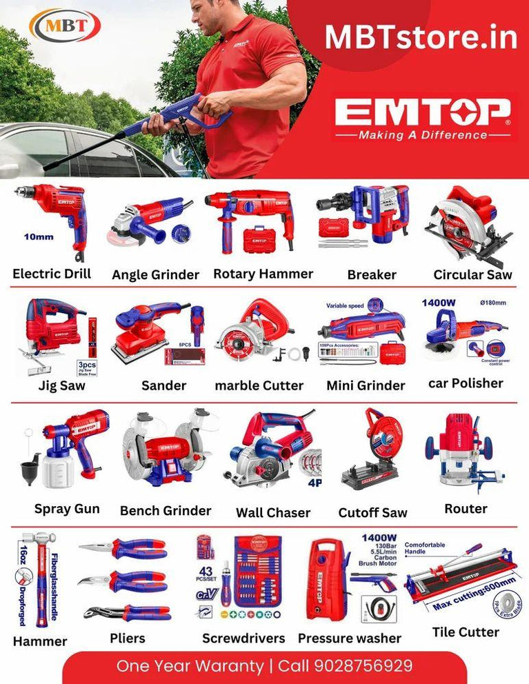 Emtop Heavy Duty Power Tools