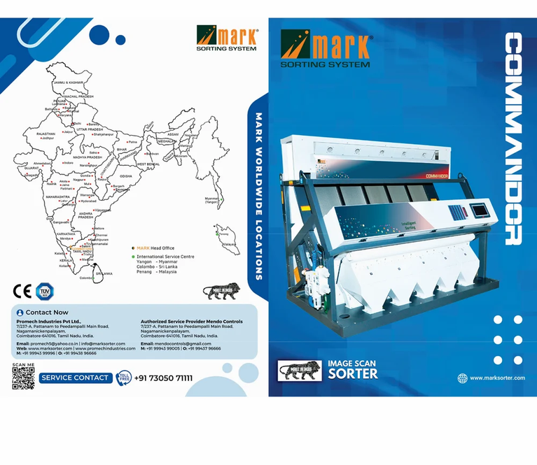 Grain Color Sorter / Grain Sorting Machine / Millets Sorting Machine / Multi Grains Sorting