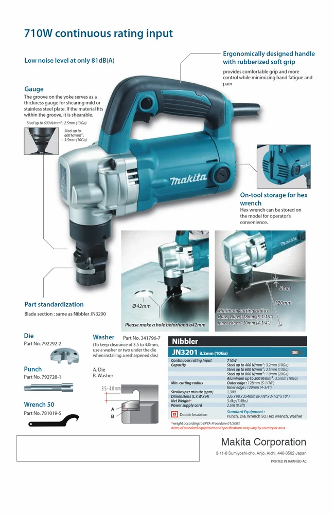 JN3201 Nibbler Machine