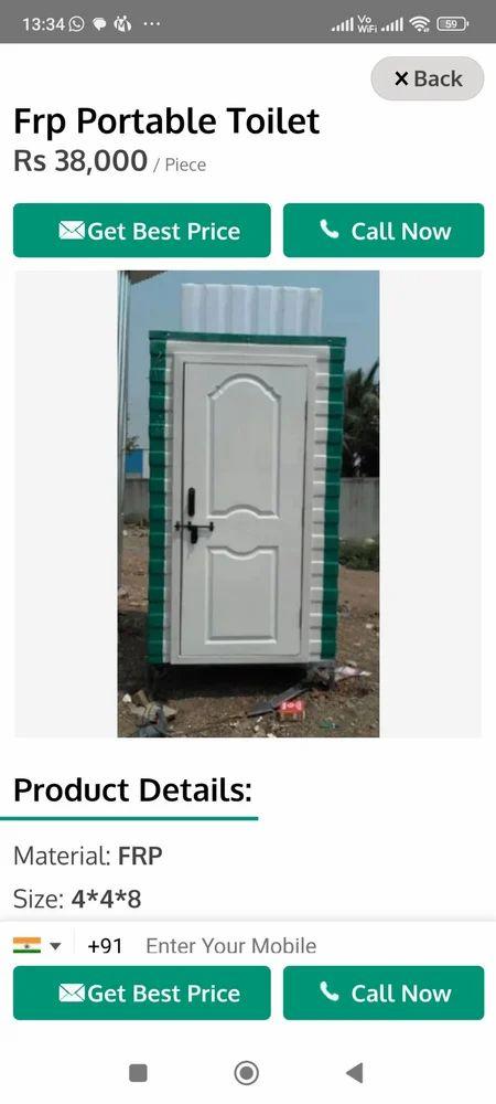 RCC Precast Concrete Toilet Block