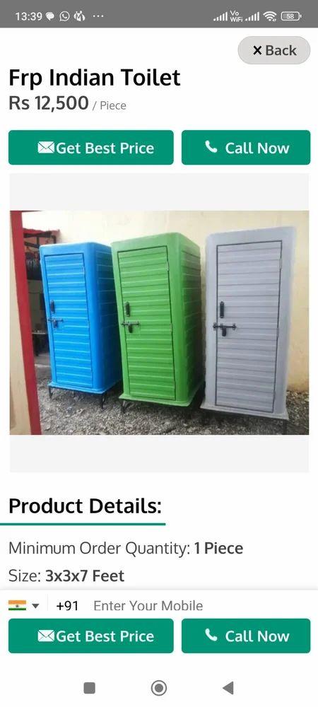 RCC Precast Concrete Toilet Block