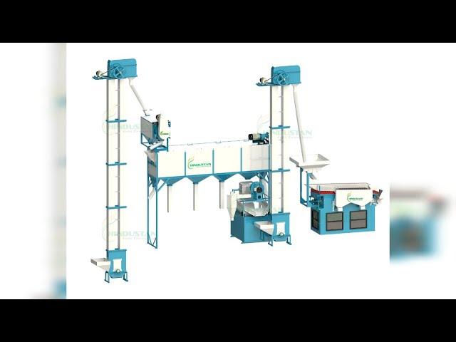 ગુરુત્વાકર્ષણ વિભાજક સાથે બીજ સફાઈ મશીન