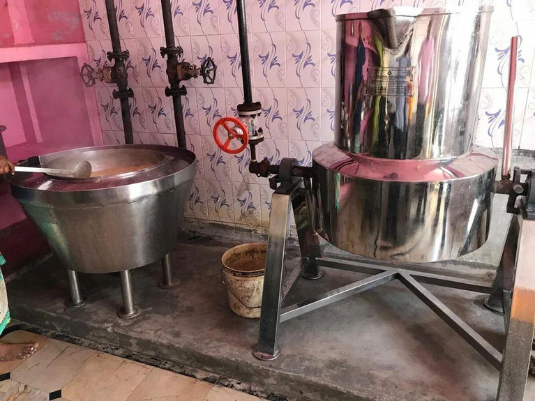 Steam Heated Rice Cooking Pan