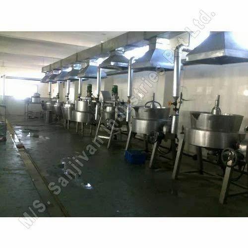 Steam Heated Sweet Mawa Plant