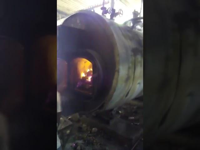 लकड़ी कोयला से चलने वाले भाप बॉयलर