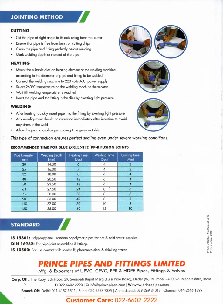 Prince Greenfit Pprc Piping System