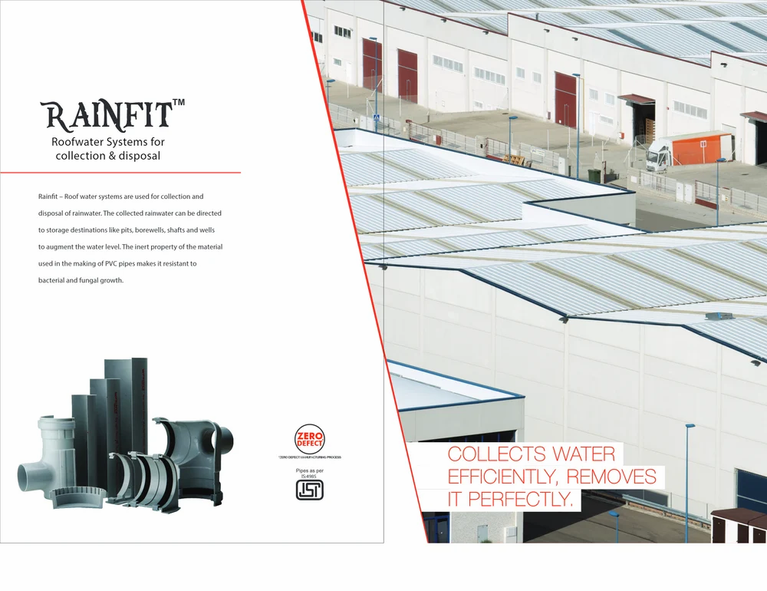 Rainfit Roof Water Half Round Pipes & Fittings