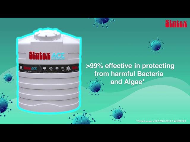 Sintex Ace Side Manhole Antibacterial Tank 2000 Ltr