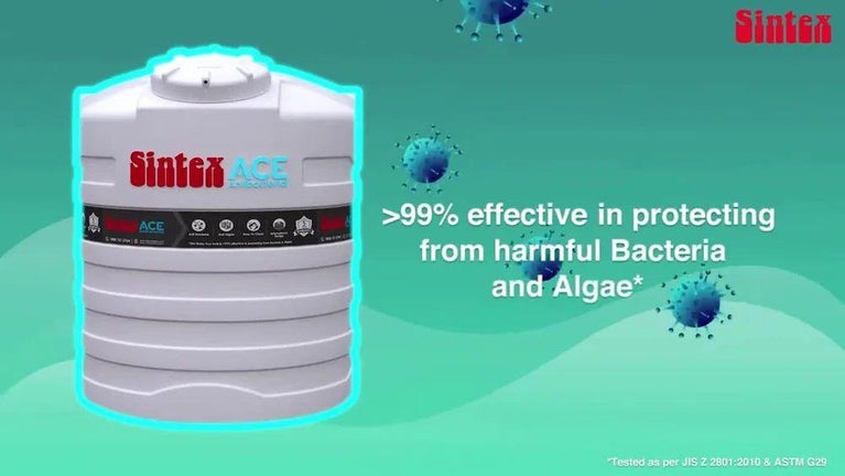 Sintex Ace Side Manhole Antibacterial Tank 2000 Ltr
