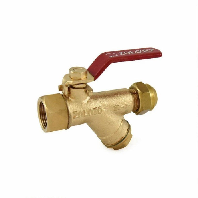 1085A Bronze Ball Valve With Integral Strainer And Flare Nut