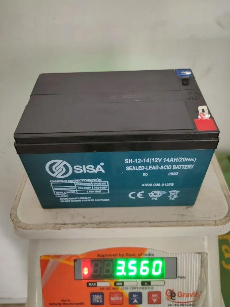 12 V 12 Ah Sisa Yellow Battery