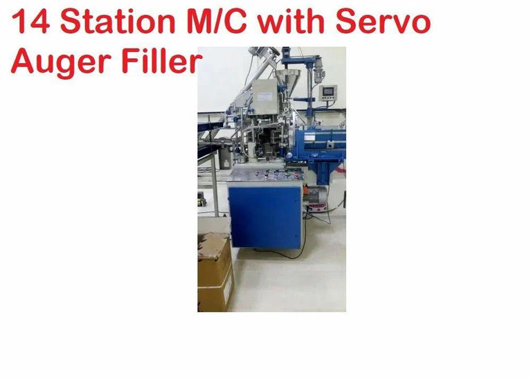 14 Station M/C with Servo Auger Filler