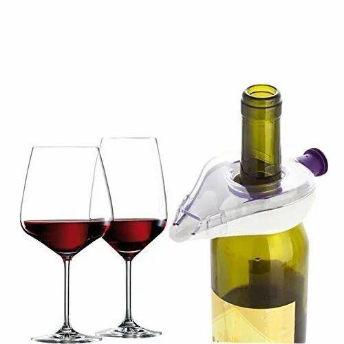 1Pc White Red Wine Aerator Pour Spout Bottle Stopper Decanter Pourer Aerating