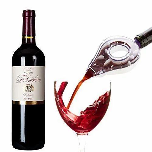 1Pc White Red Wine Aerator Pour Spout Bottle Stopper Decanter Pourer Aerating